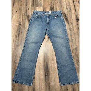 Old Navy Womens Boot Cut Jeans 14 Regular Denim Light Wash Blue